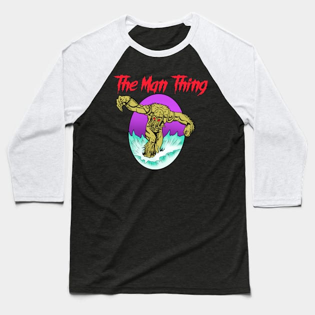 The Man Thing Baseball T-Shirt by asterami